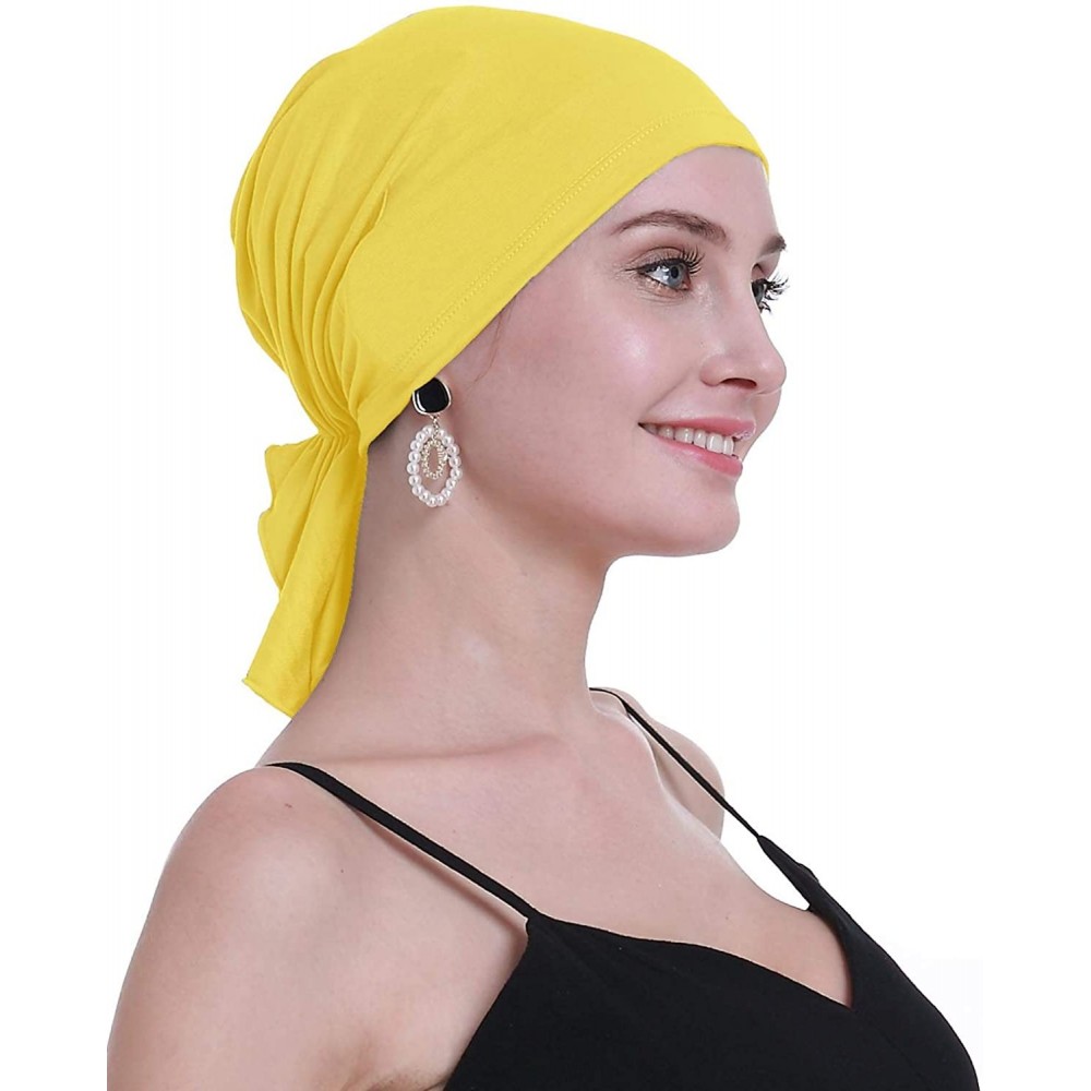 Skullies & Beanies Bamboo Chemo Headscarf for Women Hair Loss - Cancer Slip On Headwear Turbans Sealed Packaging - CC1939EI3S...