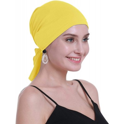 Skullies & Beanies Bamboo Chemo Headscarf for Women Hair Loss - Cancer Slip On Headwear Turbans Sealed Packaging - CC1939EI3S...