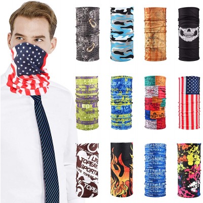 Balaclavas Magic Face Scarf Multifunctional Bandana Balaclava Neck Gaiter Festivals Outdoor Sports UV Sun Protection - CN197X...