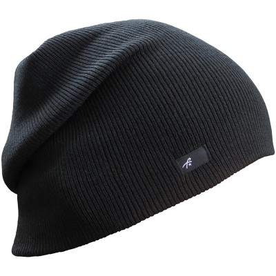 Skullies & Beanies Slouch Beanie Cap Winter Hat for Men or Women - Black - CS12N3ZCS90 $16.39