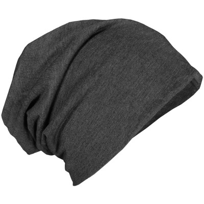 Skullies & Beanies Cotton Slouch Lightweight Beanie Hat - Grey - C911I4SJAT3 $8.61
