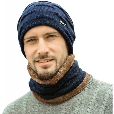 Skullies & Beanies Winter Beanie Fashion Fleece - Style-2 Navy - CG18Z9G2EW2 $6.90