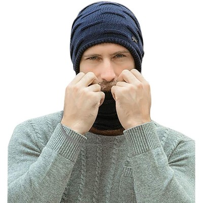 Skullies & Beanies Winter Beanie Fashion Fleece - Style-2 Navy - CG18Z9G2EW2 $6.90