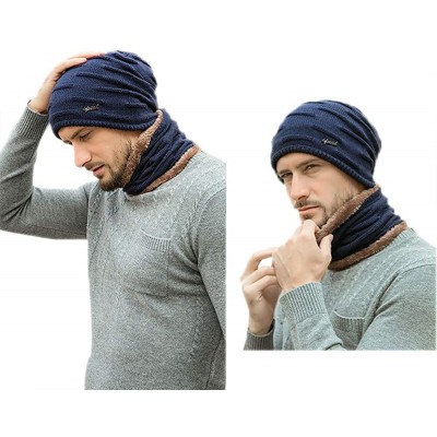 Skullies & Beanies Winter Beanie Fashion Fleece - Style-2 Navy - CG18Z9G2EW2 $6.90