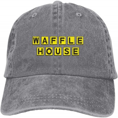 Baseball Caps Waffle House Cap Vintage Dad Hat Baseball Adjustable Polo Trucker Unisex Style Headwear for Men Women - Gray - ...
