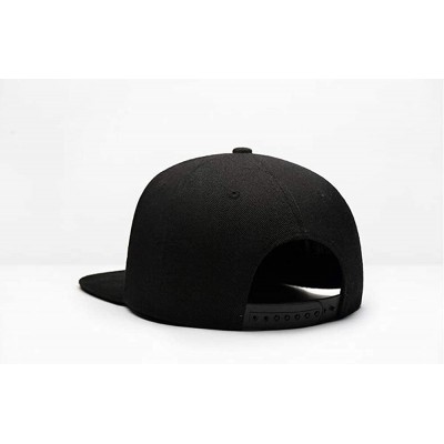 Baseball Caps Black Mustang Cobra Snapback Flat Baseball Cap Men's Adjustable - White - C518HQIHQ75 $15.46