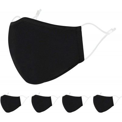 Balaclavas Reusable Washable Sports Dust Cover Bandana - B_black_5 Pack - CQ197X5WOHX $12.89