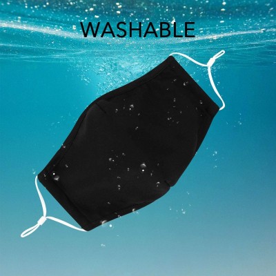 Balaclavas Reusable Washable Sports Dust Cover Bandana - B_black_5 Pack - CQ197X5WOHX $12.89