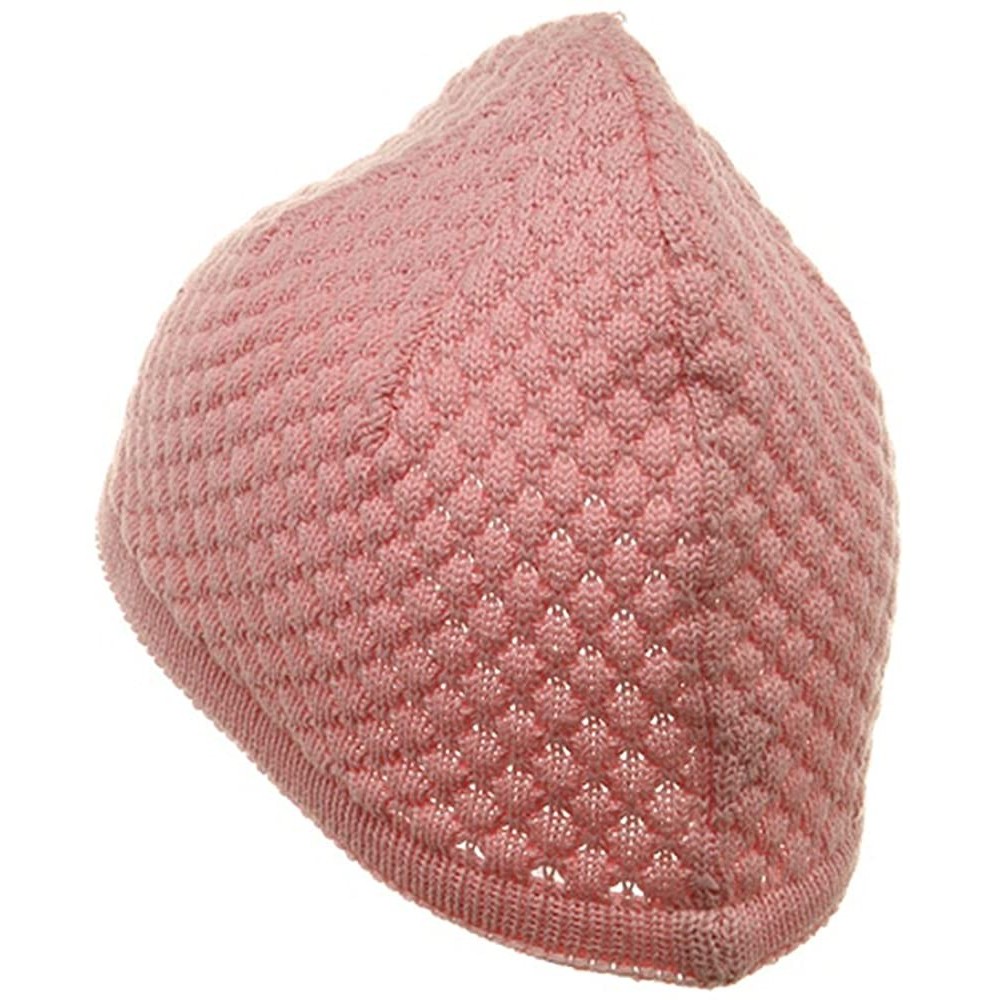 Skullies & Beanies Hand Crocheted Beanie (03) - Pink - C011178PIQH $12.94