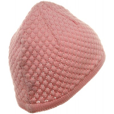Skullies & Beanies Hand Crocheted Beanie (03) - Pink - C011178PIQH $12.94
