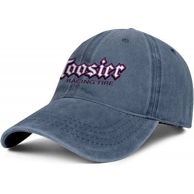 Baseball Caps Unisex Adjustable Hoosier-Racing-Tyre-Baseball Caps Golf Flat Hat - Blue-19 - C818U5OZTRN $16.59