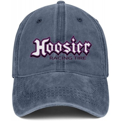 Baseball Caps Unisex Adjustable Hoosier-Racing-Tyre-Baseball Caps Golf Flat Hat - Blue-19 - C818U5OZTRN $16.59