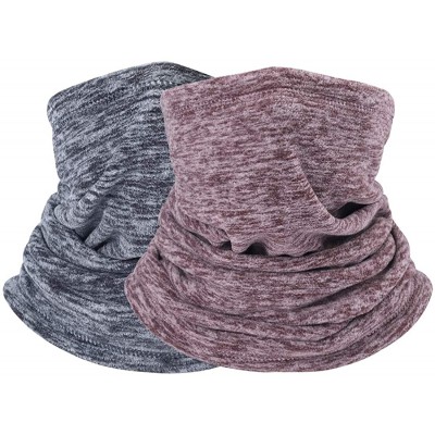 Balaclavas Unisex Foldable Ear Warmers Polar Fleece/kints Winter EarMuffs - Grey+coffee - CL19800ZXE9 $16.56