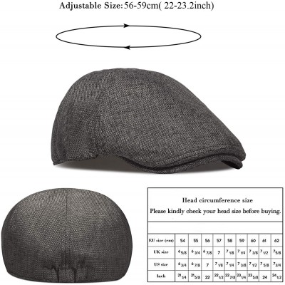 Newsboy Caps Summer Mens Flat Beret Cap Cabbie Hat Breathable Newsboy Cap Gatsby Ivy Irish Hunting Hat - CD18S9Z5WHH $10.28