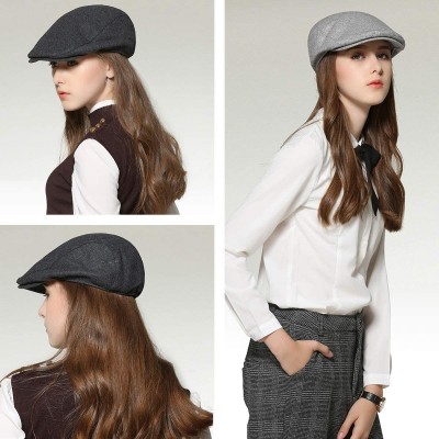 Newsboy Caps Stylish Flat Cap Newsboy Ivy Hat for Men Women Adjustable Paper Boy Hats for Spring Sumer - CR18OTLS083 $16.70