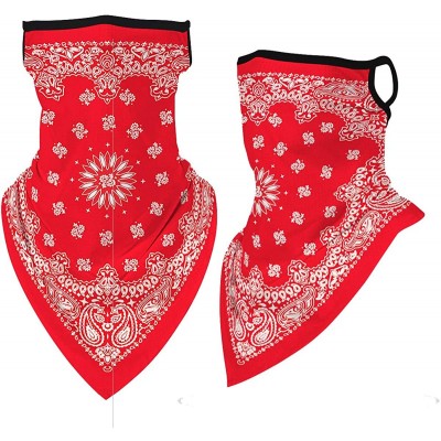 Balaclavas Women/Men Scarf Outdoor Headwear Bandana Sports Tube UV Face Mask for Workout Yoga Running - Print Red1 - CF1986O0...