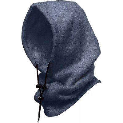 Balaclavas 4 in 1 Full Face Hood for Adults- Fleece Balaclava- Ski Mask Hoodie- Face Fleece Mask - Heather Blue - C218ZCKGHS4...