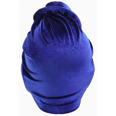 Skullies & Beanies New Women's Velvet Flower Turban Headband Beanie Pre-Tied Bonnet Chemo Cap Hair Loss Hat Warm for Winter -...