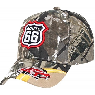 Baseball Caps Baseball Cap Route 66 Fashion Hat Headwear Bike Wing CA Casual Premium Quality - 01-classic Car_camo - CJ17YDS5...