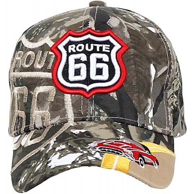 Baseball Caps Baseball Cap Route 66 Fashion Hat Headwear Bike Wing CA Casual Premium Quality - 01-classic Car_camo - CJ17YDS5...