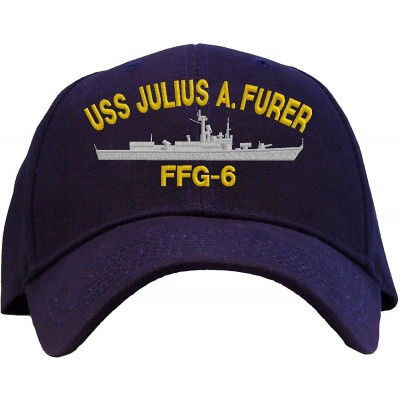 Baseball Caps USS Julius A. Furer FFG-6 Embroidered Pro Sport Baseball Cap - A Navy - CD185UY9ADC $16.51