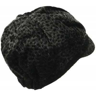 Newsboy Caps Animal Print Bow Accent Newsboy Hat - Black - CE11GI6ARPT $24.06