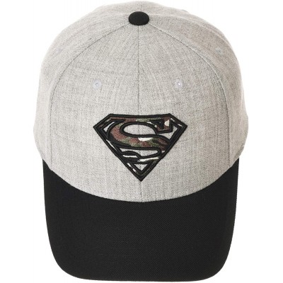 Baseball Caps Superman Shield Baseball Cap Camouflage Pattern Cotton Hat AC11016 - Grey - CY18E5CT8G8 $19.26