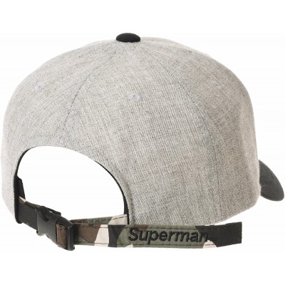 Baseball Caps Superman Shield Baseball Cap Camouflage Pattern Cotton Hat AC11016 - Grey - CY18E5CT8G8 $19.26