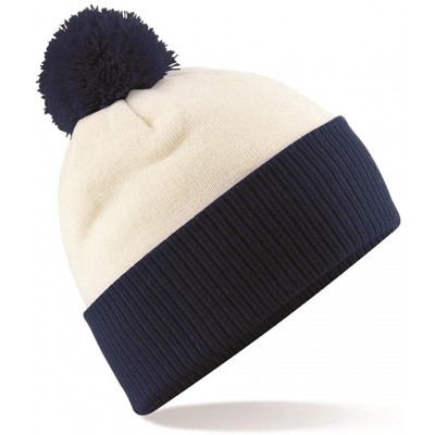 Skullies & Beanies Snowstar Duo Two-Tone Beanie Off White/French Navy ONE - CG11MQM3SEH $9.16