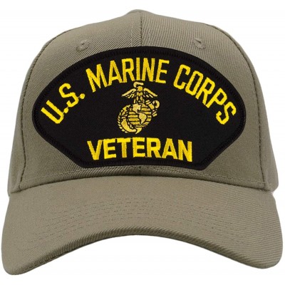 Baseball Caps US Marine Corps Veteran Hat/Ballcap Adjustable One Size Fits Most - Tan/Khaki - CJ18IHKSOC5 $19.04