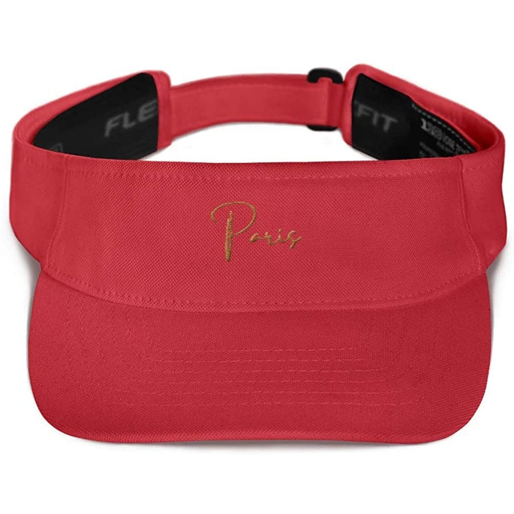 Visors Paris Visor - Red - CI18WQNRGDC $27.25