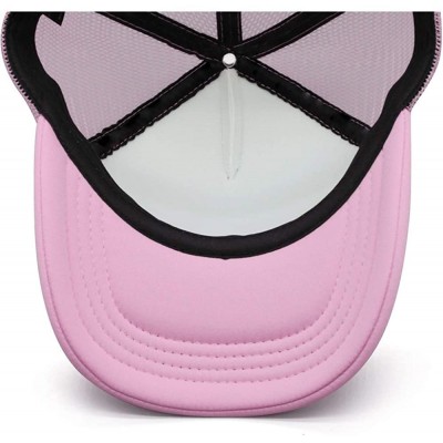 Baseball Caps Unisex Man Baseball Hat Hip Hop Adjustable Mesh Captain-Peterbilt-tiucks-Flat Cap - Pink-2 - CE18AH0T9ON $17.92
