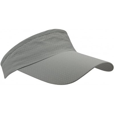 Visors Mens Summer Quick-Dry Run Long Brim Empty Top Baseball Tennis Sun Hat Cap Visor - Light Gray - CT18G36U9OT $12.10