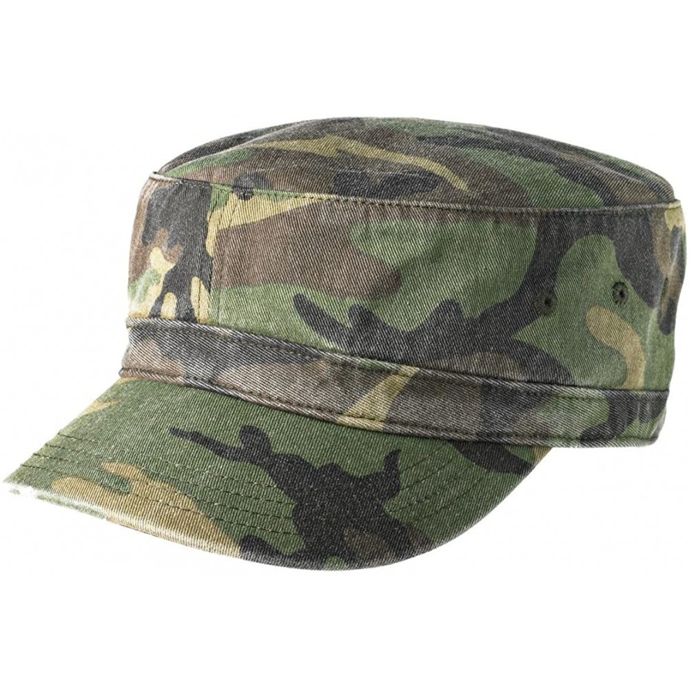 Baseball Caps Men's Distressed Military Hat - Military Camo - C611QDS1W8J $9.27