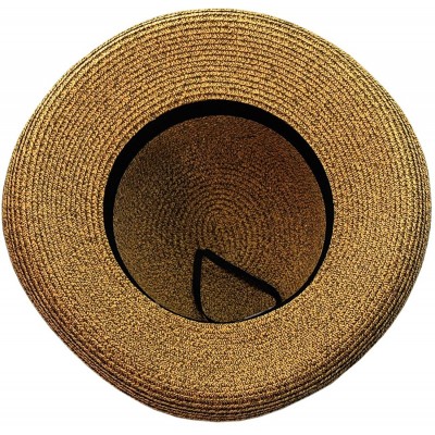 Sun Hats Women's Spring Summer Sun Hat with Paper Weaved Bow Accent - Brown - CA11ABWJ2LL $18.22