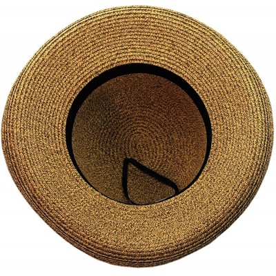 Sun Hats Women's Spring Summer Sun Hat with Paper Weaved Bow Accent - Brown - CA11ABWJ2LL $18.22