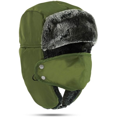 Balaclavas Winter Face Mask Men Windproof - Army Green - C918ZMZT0KN $12.58