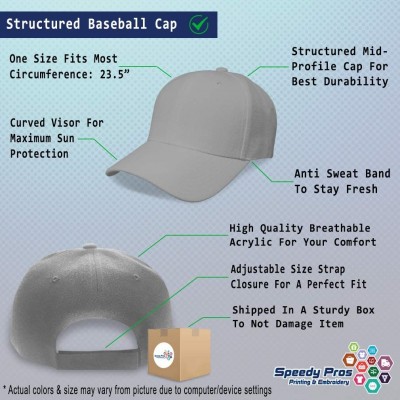 Baseball Caps Custom Baseball Cap Pedal Steel Guitar Embroidery Dad Hats for Men & Women - Gray - CX18SDYWT8N $15.16