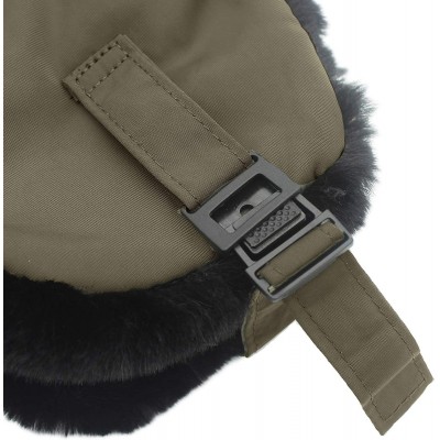 Bomber Hats Oudoor Unisex Faux Fur Lined Trapper Hat Warm Windproof Winter Russian Hats - Light Brown - C018AS6Z4EY $17.24