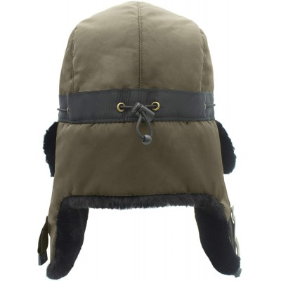 Bomber Hats Oudoor Unisex Faux Fur Lined Trapper Hat Warm Windproof Winter Russian Hats - Light Brown - C018AS6Z4EY $17.24