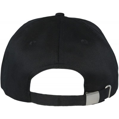 Baseball Caps Thin Blue Line Skull USA Flag Mid Profile Hat - Black - CB183R5DH7G $21.72