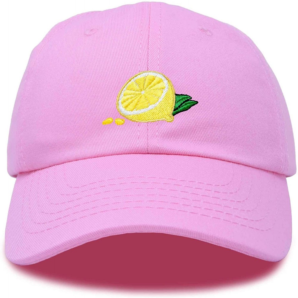 Baseball Caps Lemon Hat Baseball Cap - Light Pink - CM18M7WNT4G $12.74