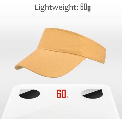 Visors Sports Adjustable Outdoor Running Jogging - Mango - CQ18Q9M5DLS $10.34