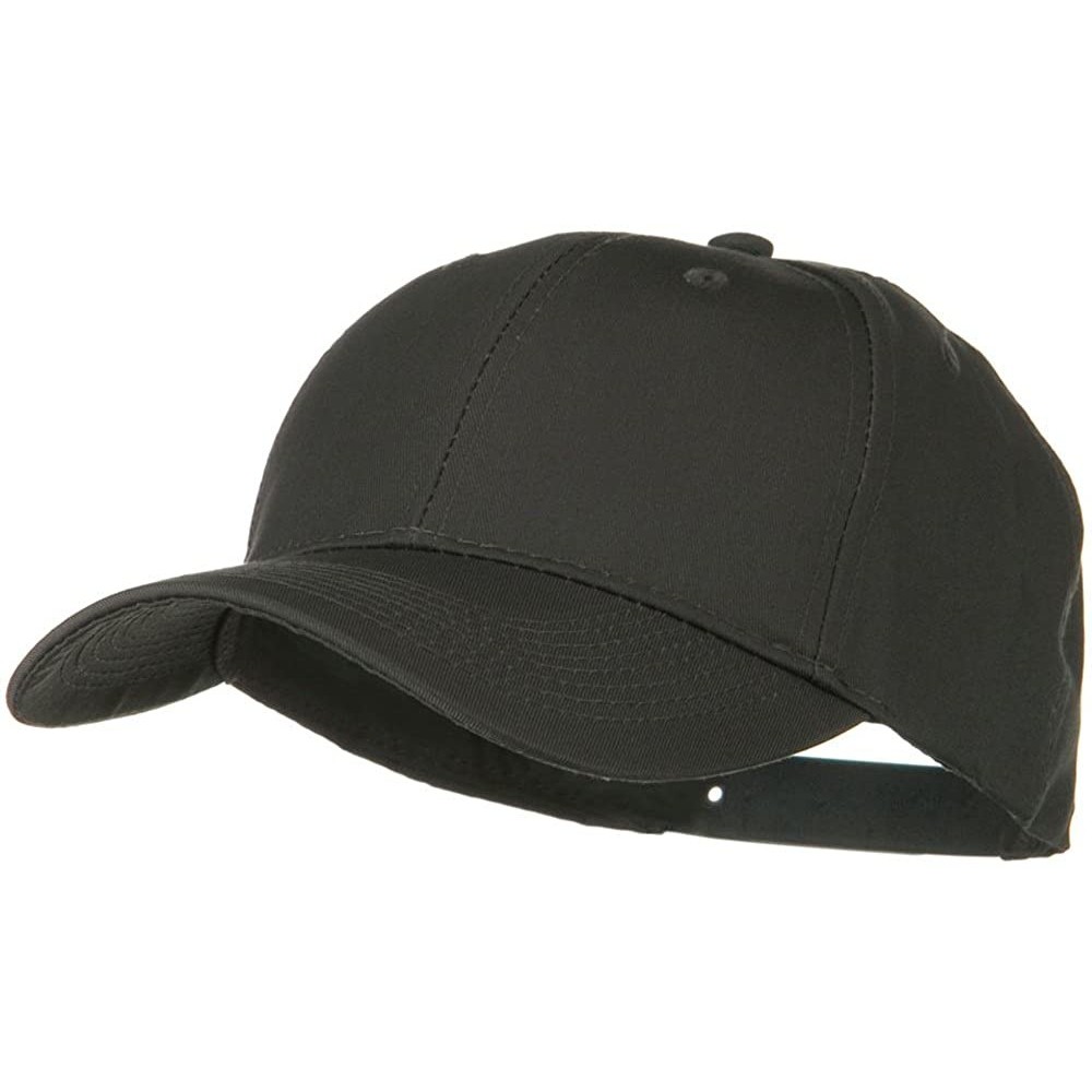 Baseball Caps Solid Cotton Twill Low Profile Snap Cap - Charcoal Grey - Charcoal - CP11918IE4X $9.88