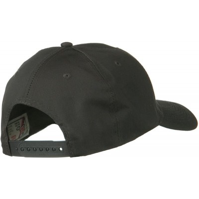 Baseball Caps Solid Cotton Twill Low Profile Snap Cap - Charcoal Grey - Charcoal - CP11918IE4X $9.88