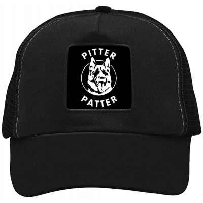 Baseball Caps Letterkenny Pitter Patter Dog Baseball Hat Adjustable Mesh Trucker Cap for Unisex - Black - CG18OM38MRM $17.75