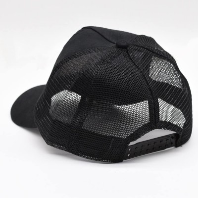 Baseball Caps Letterkenny Pitter Patter Dog Baseball Hat Adjustable Mesh Trucker Cap for Unisex - Black - CG18OM38MRM $17.75