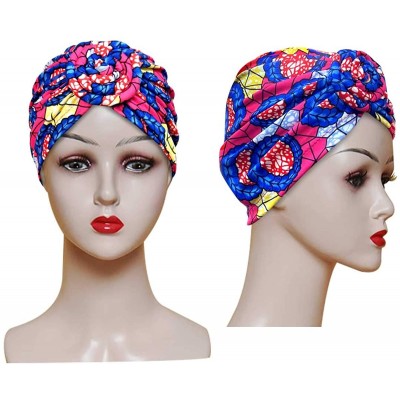 Skullies & Beanies Women Pre-Tied Bonnet Turban for Women Printed Turban African Pattern Knot Headwrap Beanie - CM192T38I93 $...