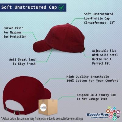 Baseball Caps Custom Soft Baseball Cap Barber Pole Scissors Embroidery Twill Cotton - Burgundy - CW18SLSW0Z2 $24.06