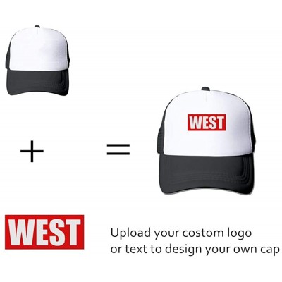 Baseball Caps Custom Hat- Customize Your Own Text Photos Logo Adjustable Back Baseball Cap for Men Women - CV18LH2SSOQ $8.34